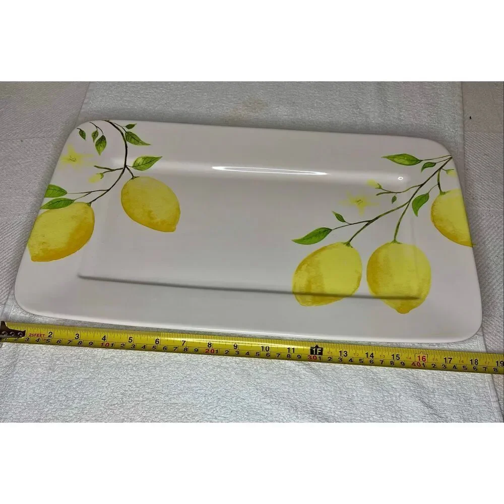 Sur La Table Citron Lemon Rectangular Serving Platter 18x11